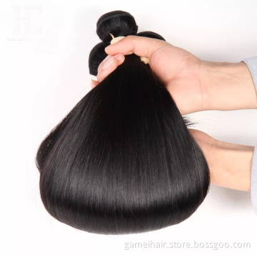 wholesale natural color hair bundles T type lace with closure middle part 4x4 closure with straight Brazilian Virgin human hair